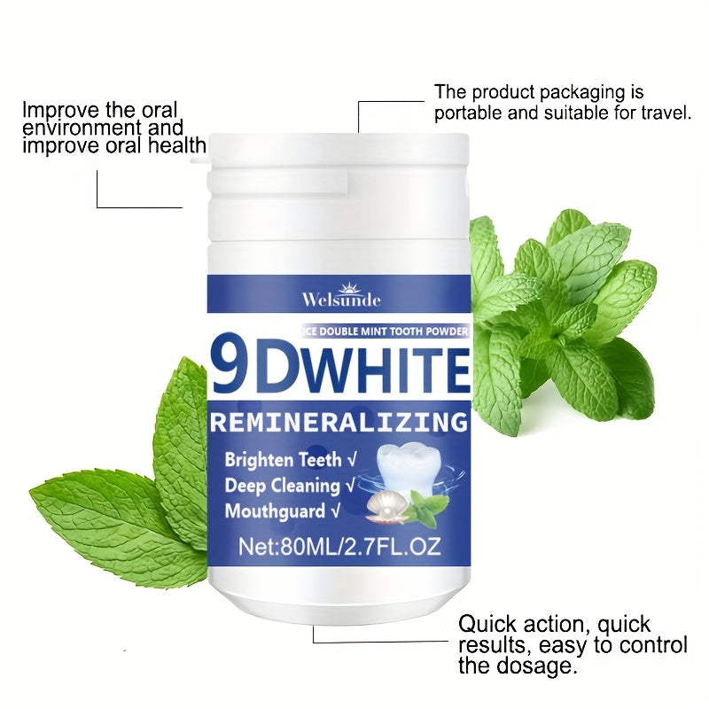 9D White Remineralizing Hydroxyapatite Tooth Powde