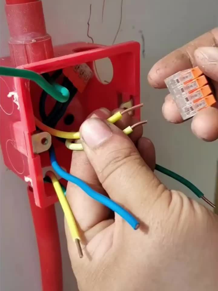 75/80/90pcs Orange Quick-Connect Electrical Terminal Blocks - 250V/32A