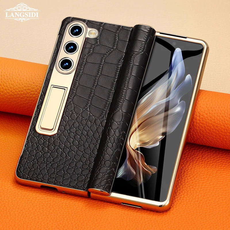 LANGSIDI Leather Case Leather for Samsung Galaxy Z Fold 6 5 4 3
