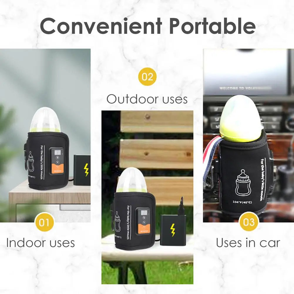 USB Bottle Warmer Bag Milk Warmer Bottle Heating