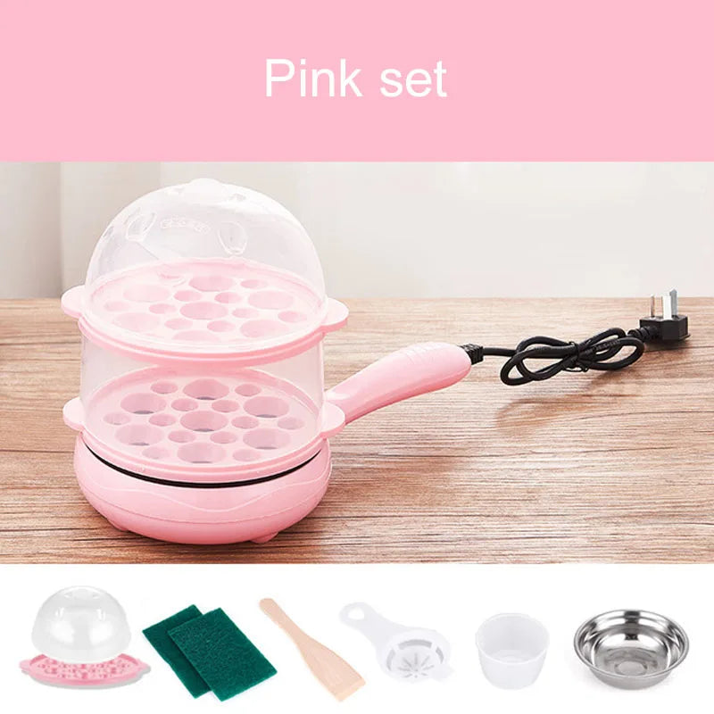 220V Omelet Steamer Egg Cooker Egg Frying Pan Auto Power Off Breakfast