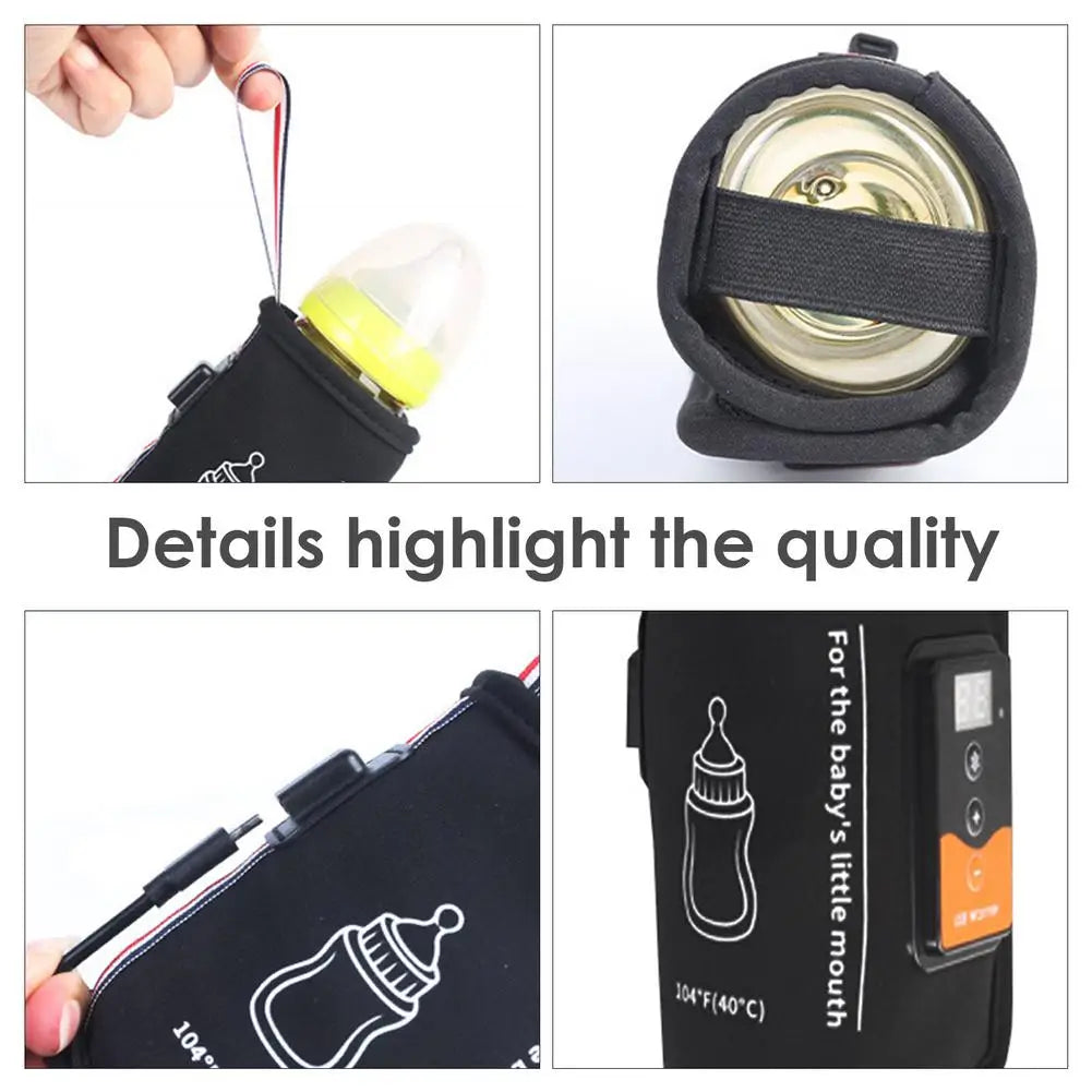 USB Bottle Warmer Bag Milk Warmer Bottle Heating