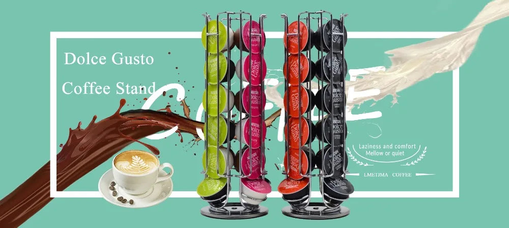 LMETJMA 9 Color Refillable Reusable Dolce Gusto Coffee Capsules