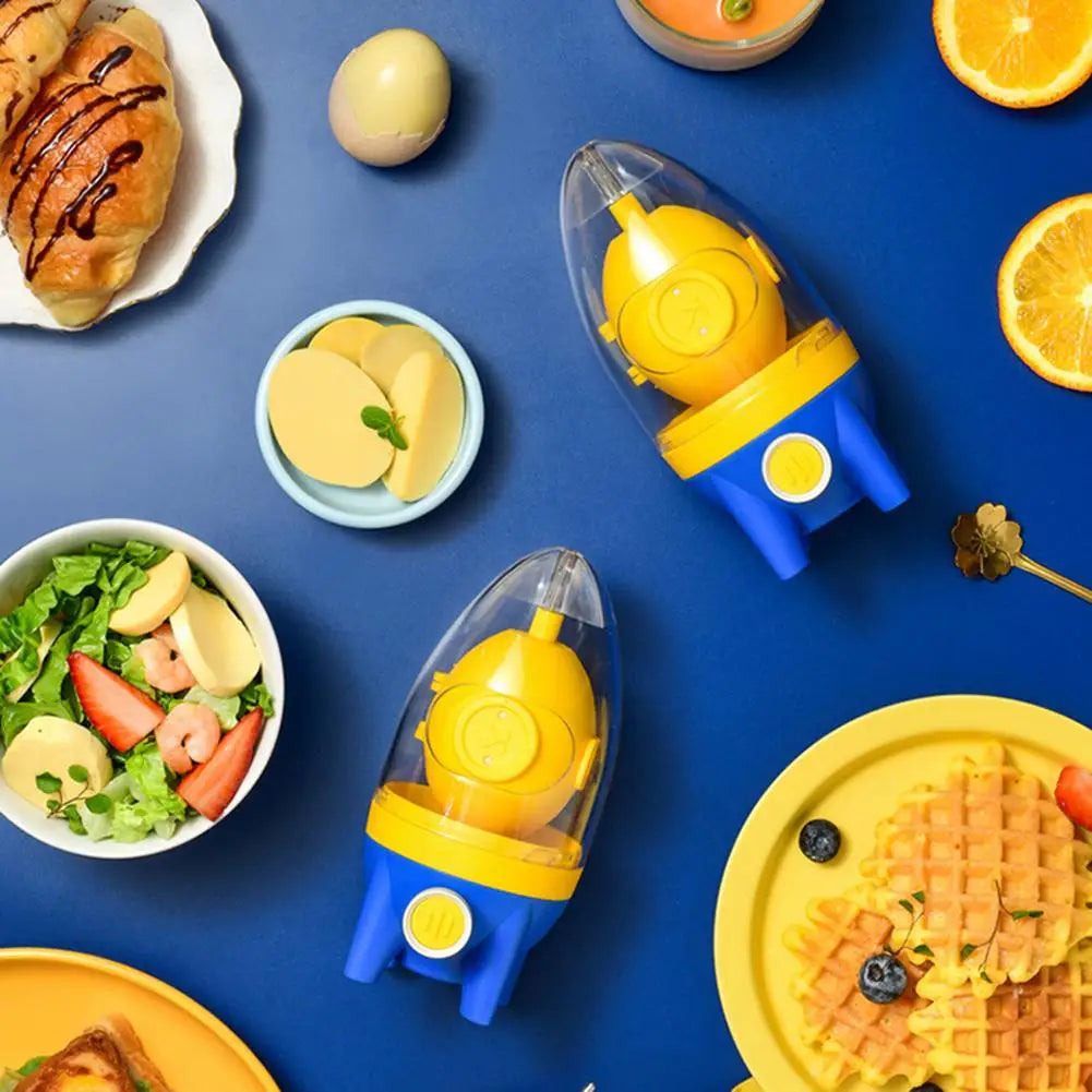 🚀 Rocket Manual Golden Egg Scrambler – Mix Eggs Like Magic, Without Cracking the Shell!