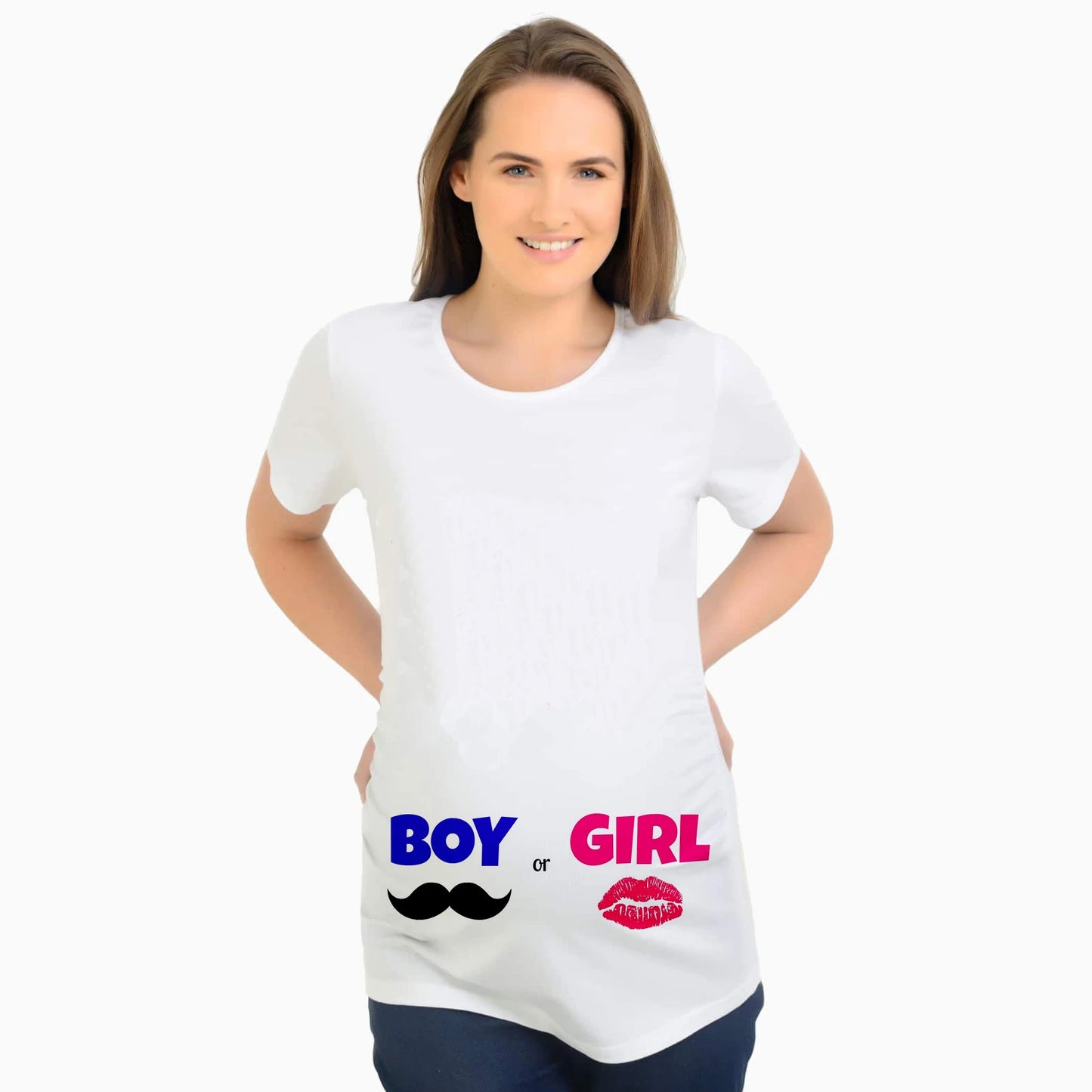 Summer Fashion Pregnant Woman Clothes Maternity Baby Peeking Sweatshirt