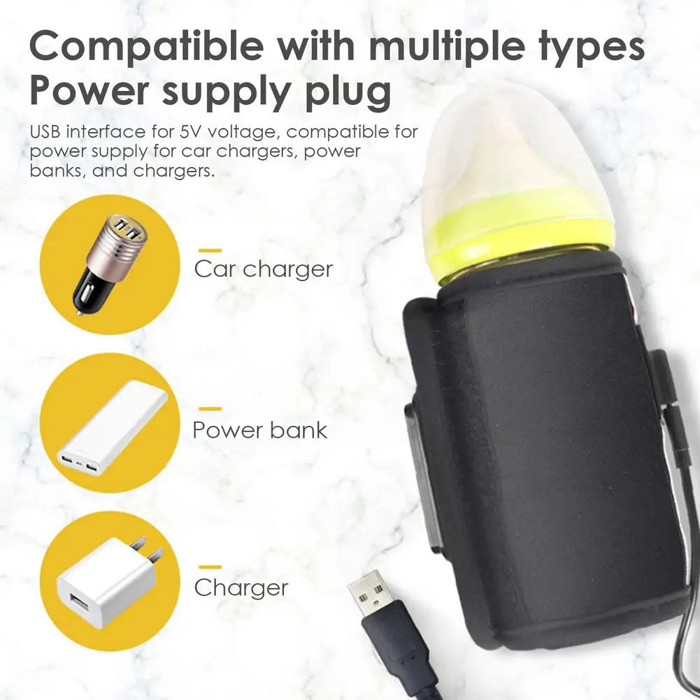 USB Bottle Warmer Bag Milk Warmer Bottle Heating