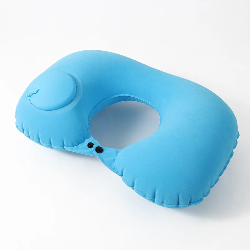 U-shaped Automatic Air Inflatable Pillow Neck Cushion Portable travel
