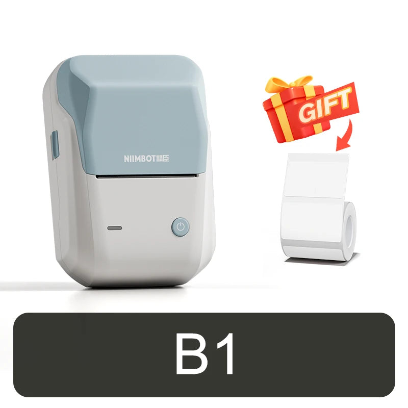 Label Printer Mini Bluetooth Sticker Maker Support Smartphones PC