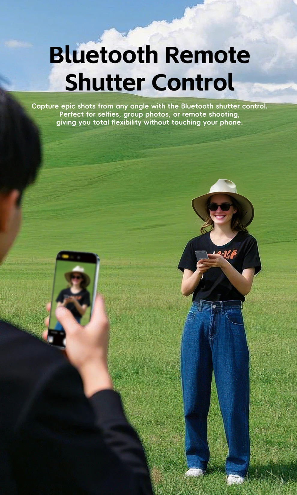 Camera Selfie Monitor for iPhone 16 15 Samsung Phone