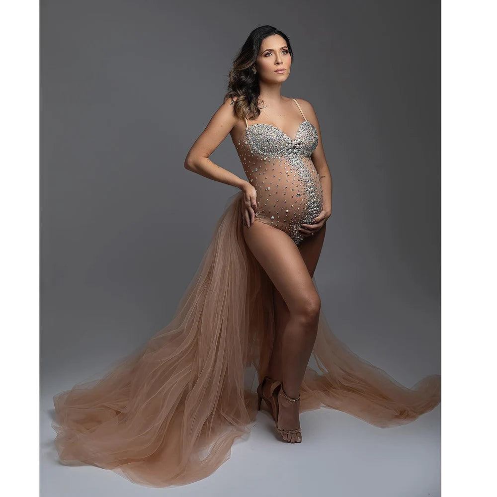 Luxurious Maternity Photography Jumpsuit
