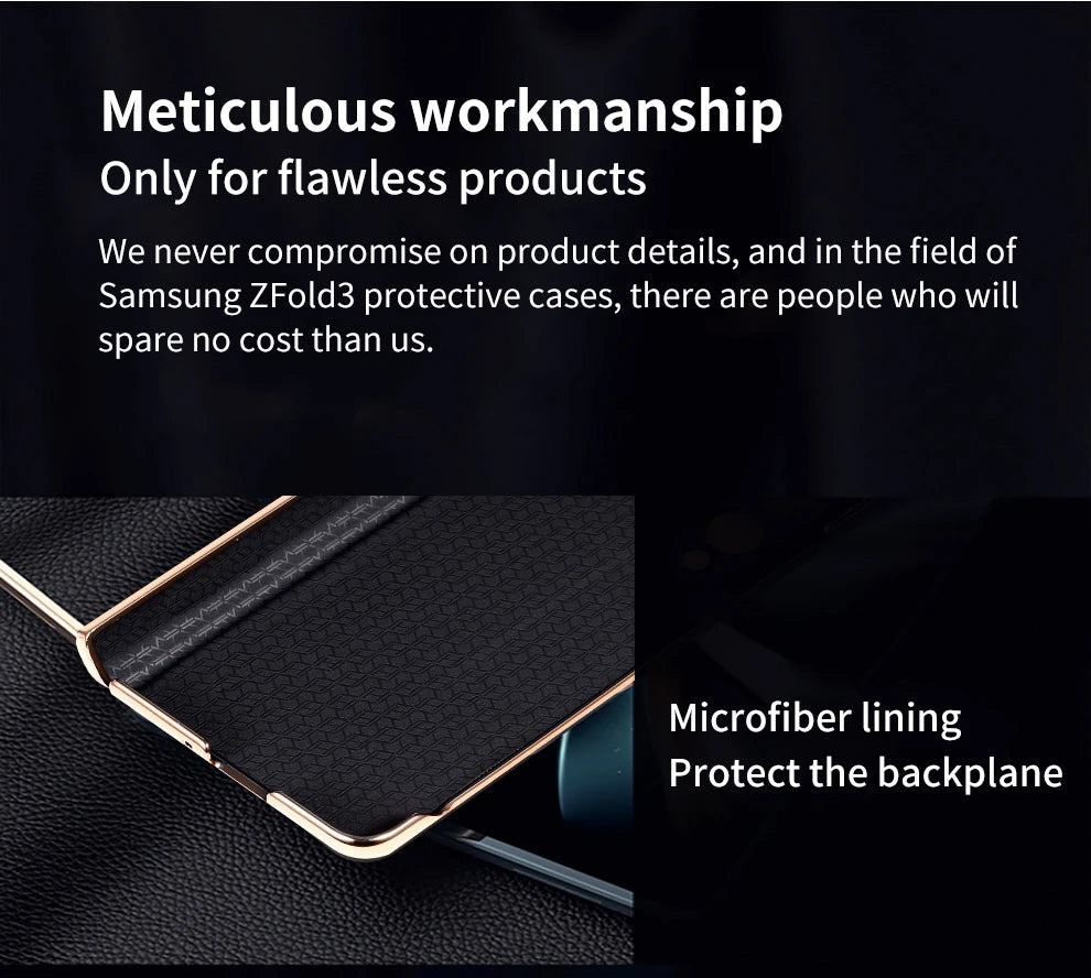 LANGSIDI Leather Case Leather for Samsung Galaxy Z Fold 6 5 4 3
