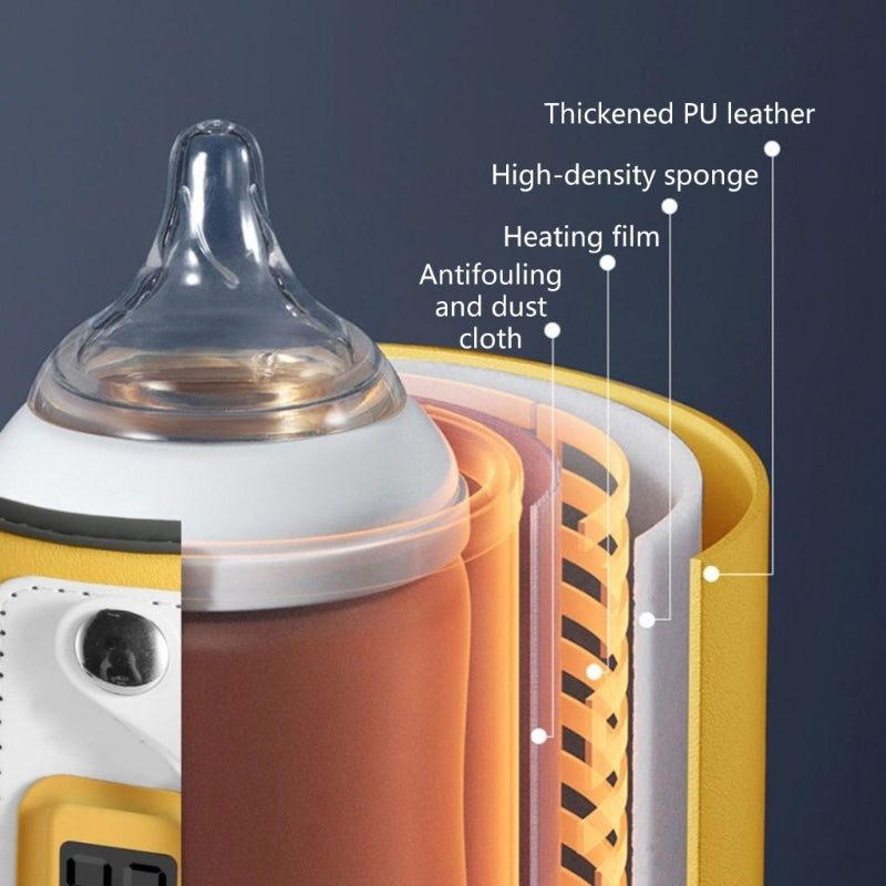 Lightweight Baby Bottle Warmer Bag Portable USB Bottle Warmer 5 Gear