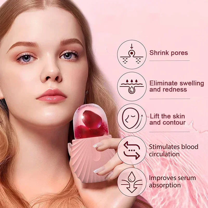 Silicone Face Ice Roller Face Application Ice Tray Summer Reduce Swelling