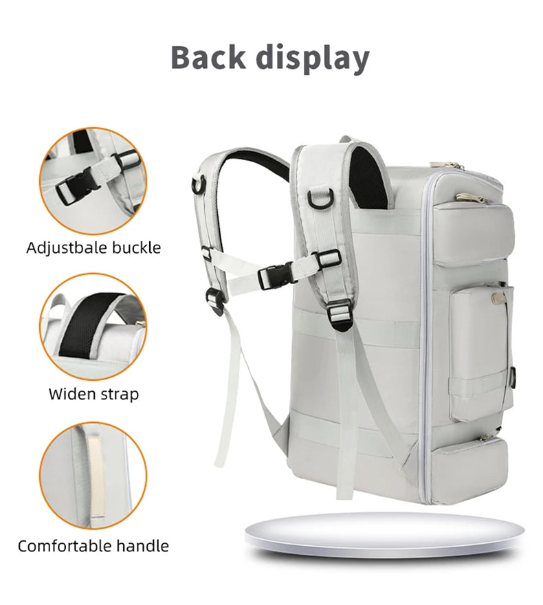 Travel Backpack Business Bag Wet and Dry Separation Shoulder Bags Multi-compartment