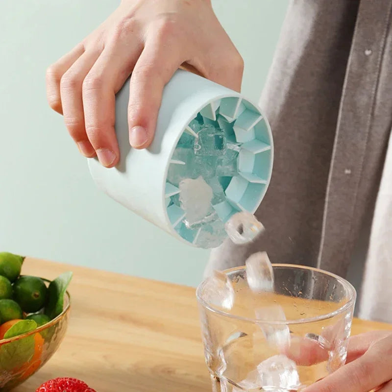 2-in-1 Ice Cube Tray & Ice Bucket