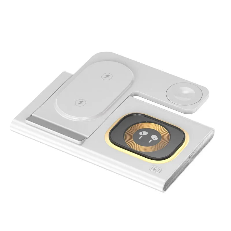 Upgrade Your Charging Experience with the 30W 3 in 1 LED Foldable Wireless Charger Stand!