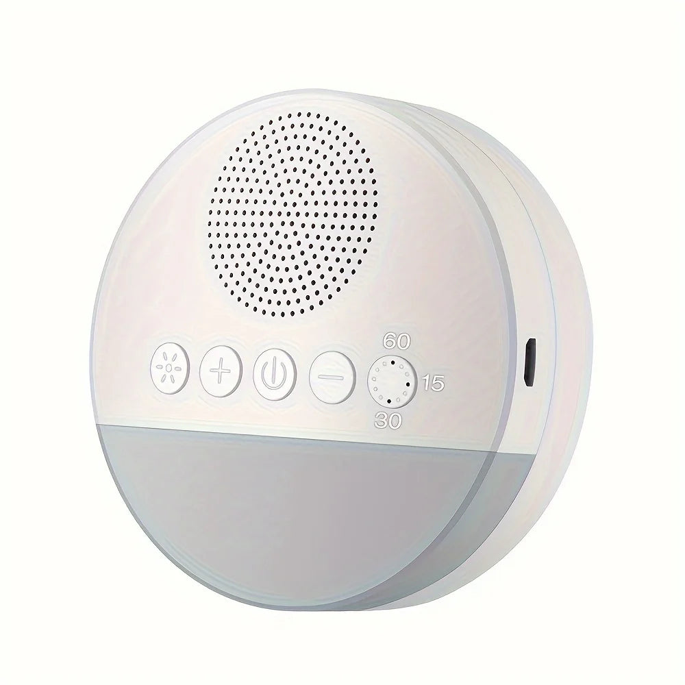 1200mAh Portable USB Rechargeable White Noise Machine with Night Light