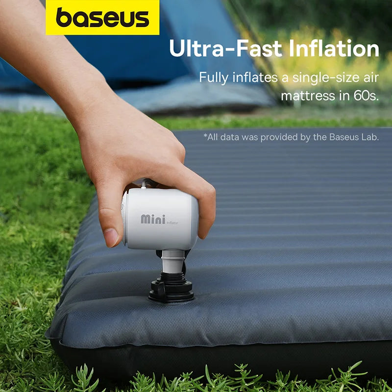 Baseus Wireless Air Compressor Mini Air Inflator Pump for Air Mattresses Beds