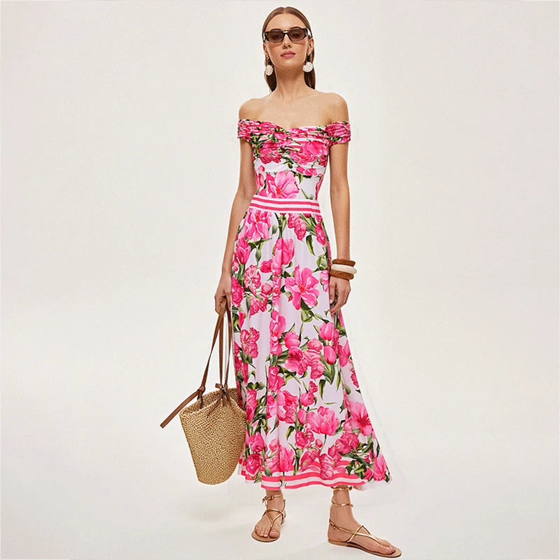 "Women's Floral One-Piece Swimsuit