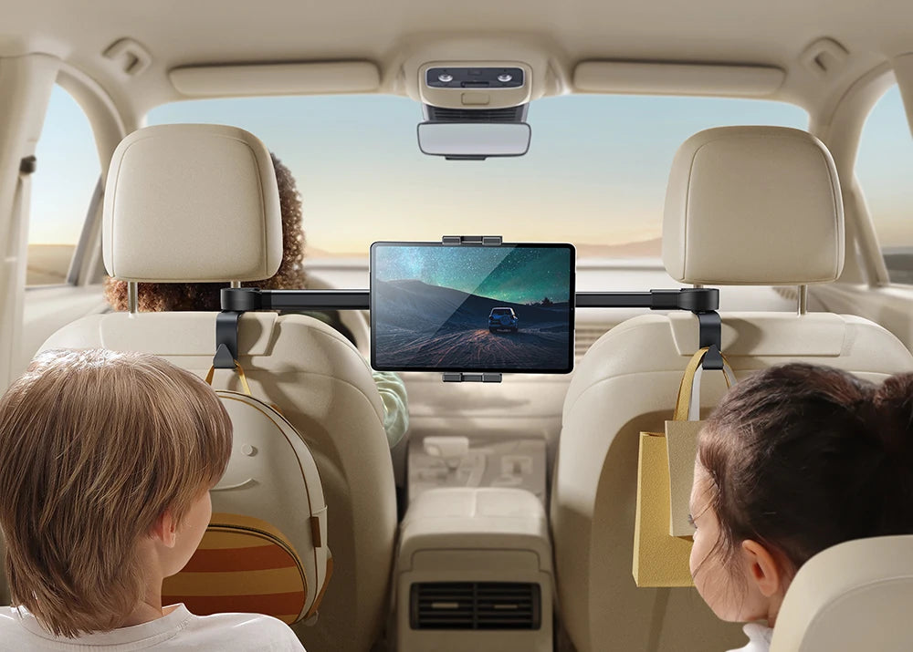Car Tablet Phone Holder With Extension Arm For 4.7-12.9" Tablet/Phones