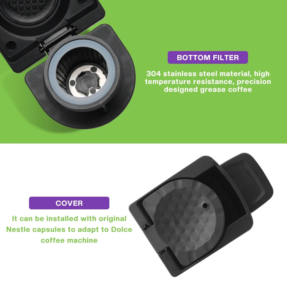 Capsule Adapter For Nespresso Original Capsules Convert forDolce Gusto Crema
