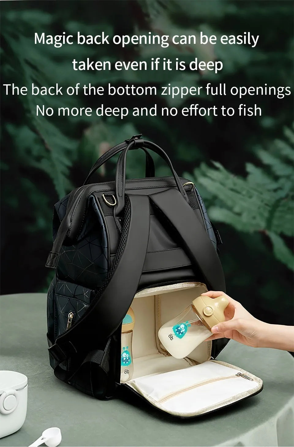 AIBEDILA Mommy Bag Impermeável USB Grande