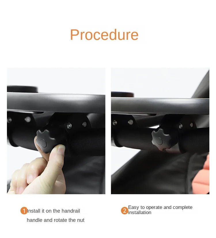 3 In 1 Baby Stroller Dinner Table Tray Phone Stand Plate Accessories Supplies