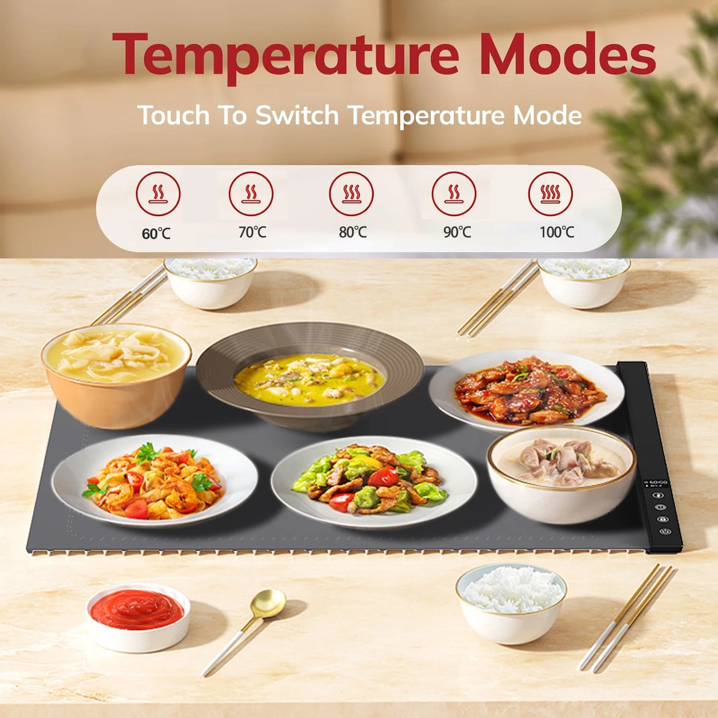 Silicone Heating Mat for Food Warming