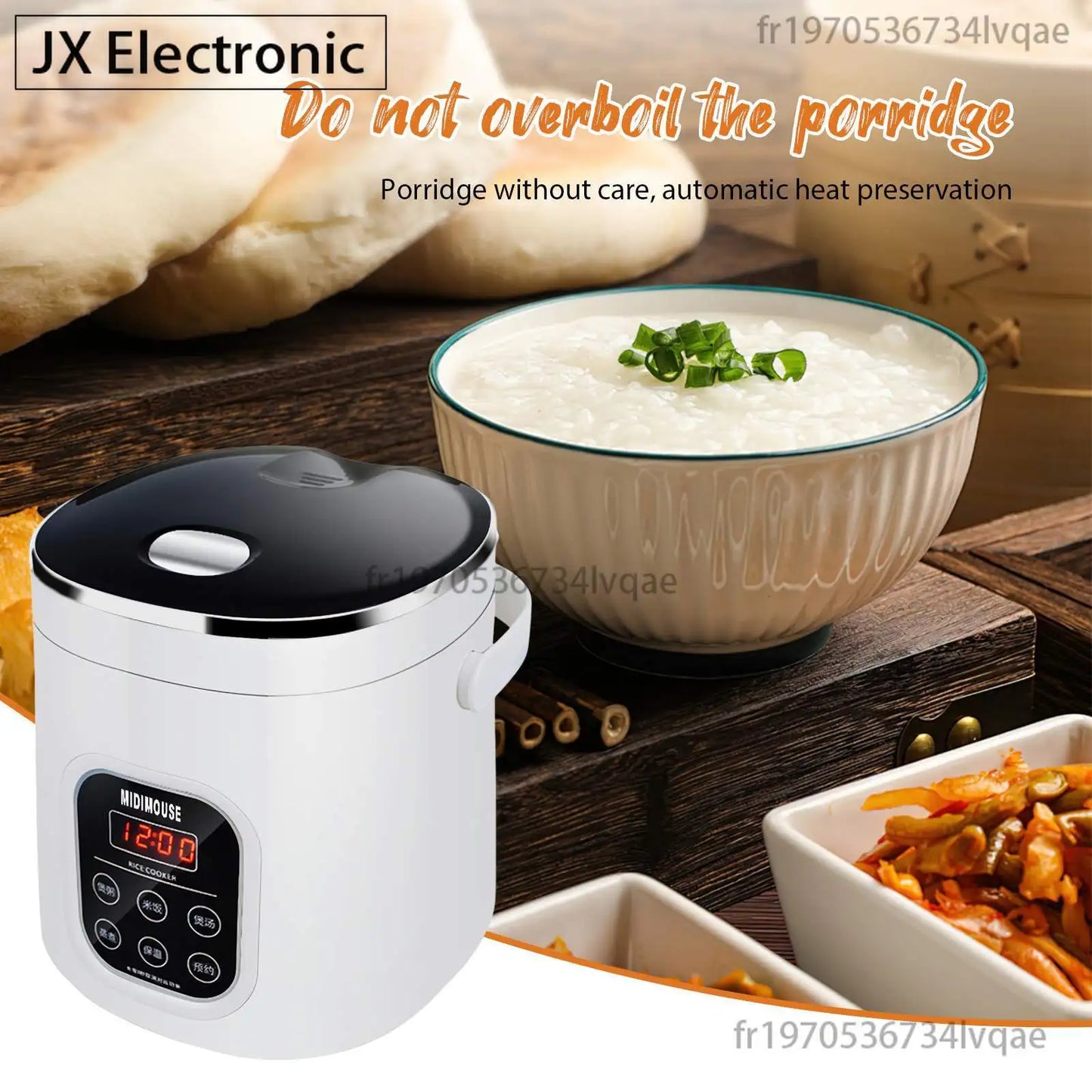 2L Portable Rice Cooker Used in Car and Home