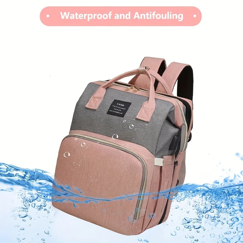 Mommy Bag: Lightweight Portable Folding Crib Travel Backpack