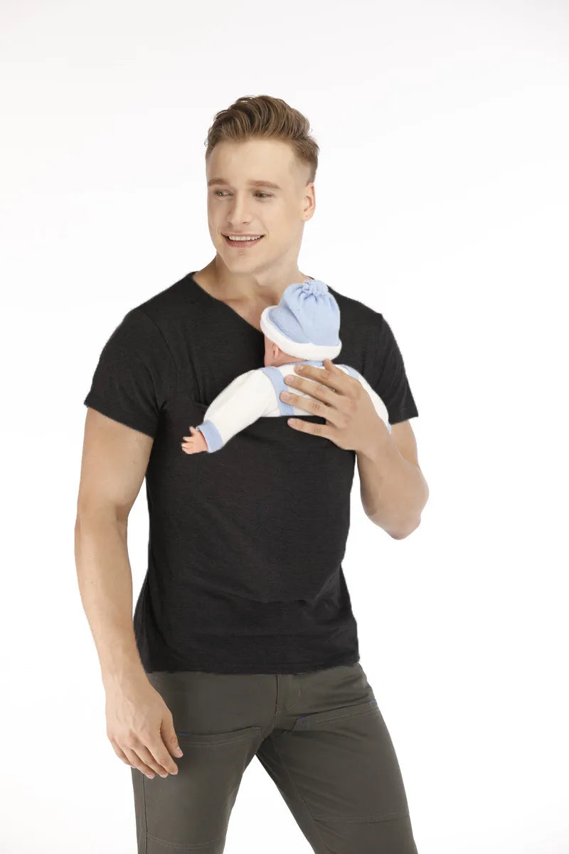 Safety Kangaroo Pocket T-Shirt Baby Carrier