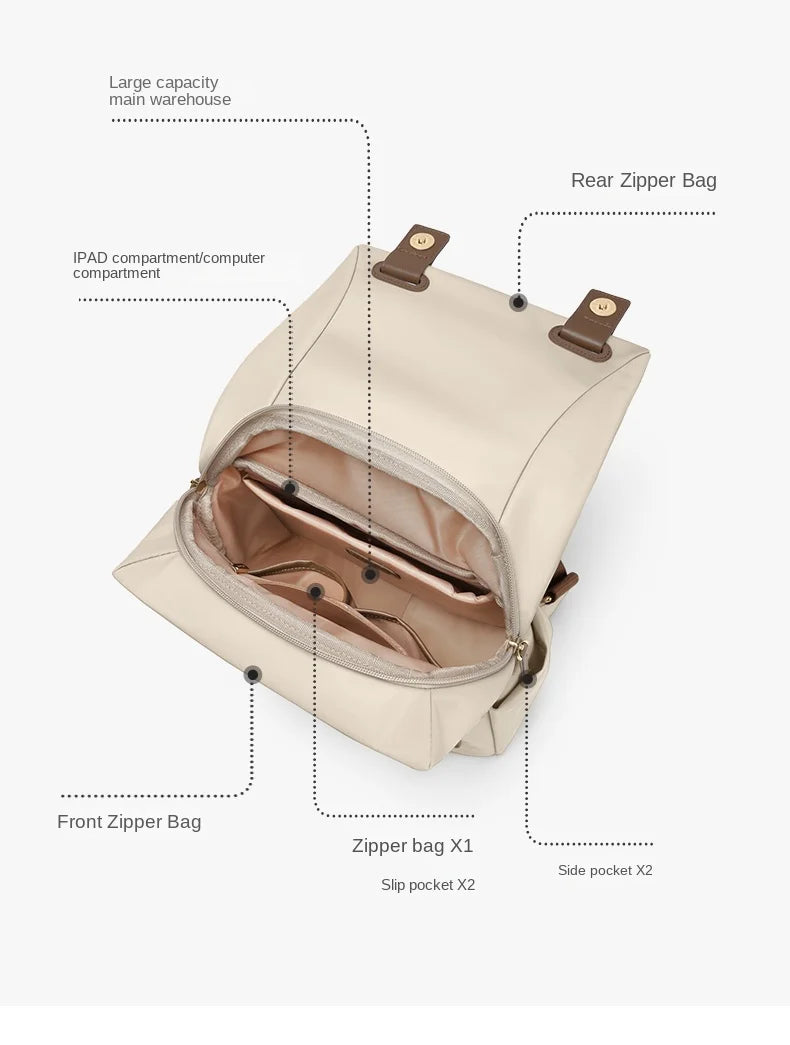 GOLF Backpacks Woman Anti Theft Laptop Backpack Elegant School
