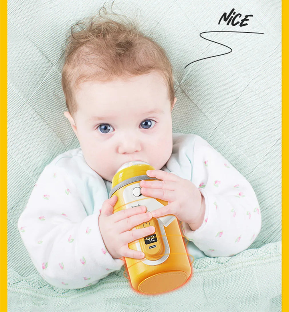 USB Charging Baby Bottle Warmer Bag Insulation Cover Heating Bottle