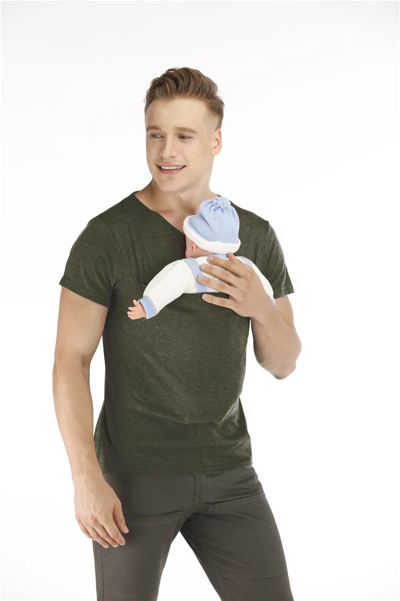 Safety Kangaroo Pocket T-Shirt Baby Carrier