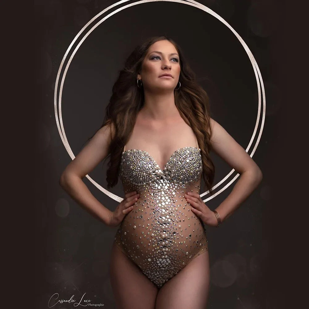 Luxurious Maternity Photography Jumpsuit
