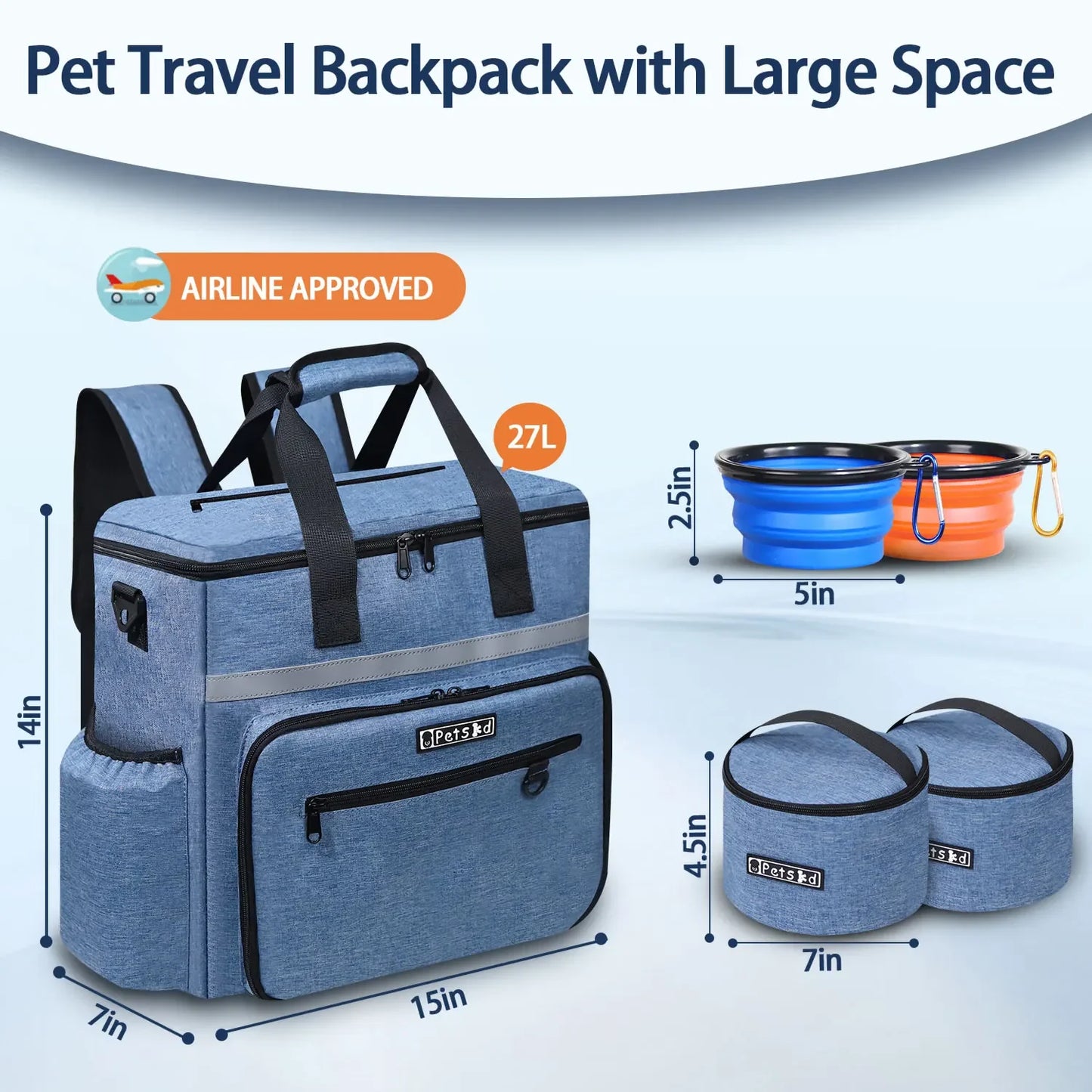Petskd Outdoor Dog Organizer Bag with Bowl Set: Your Ultimate Travel Companion!