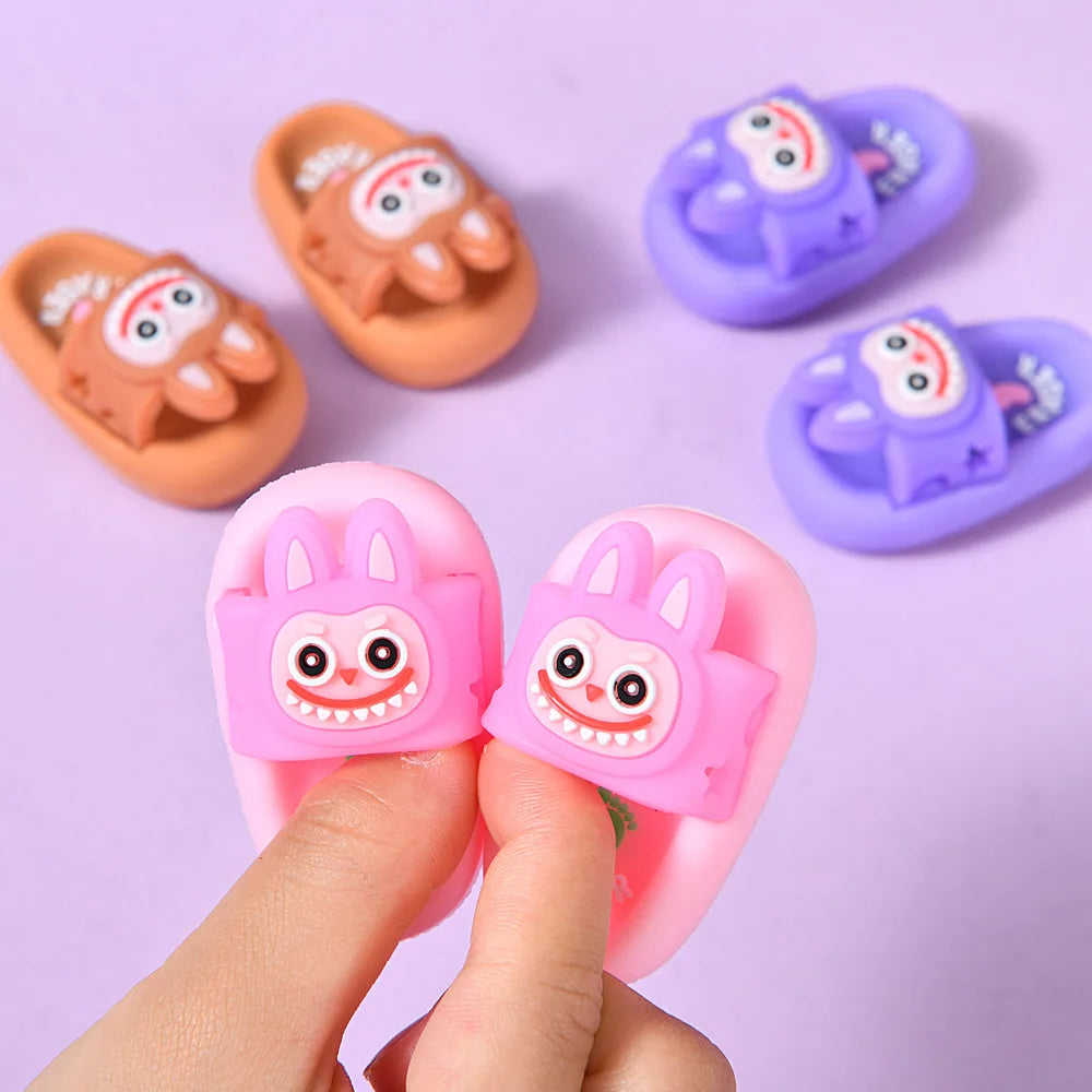 New 1/3/5 Pairs Eraser Slipper Eraser Kawaii Writing Drawing Pencil Eraser