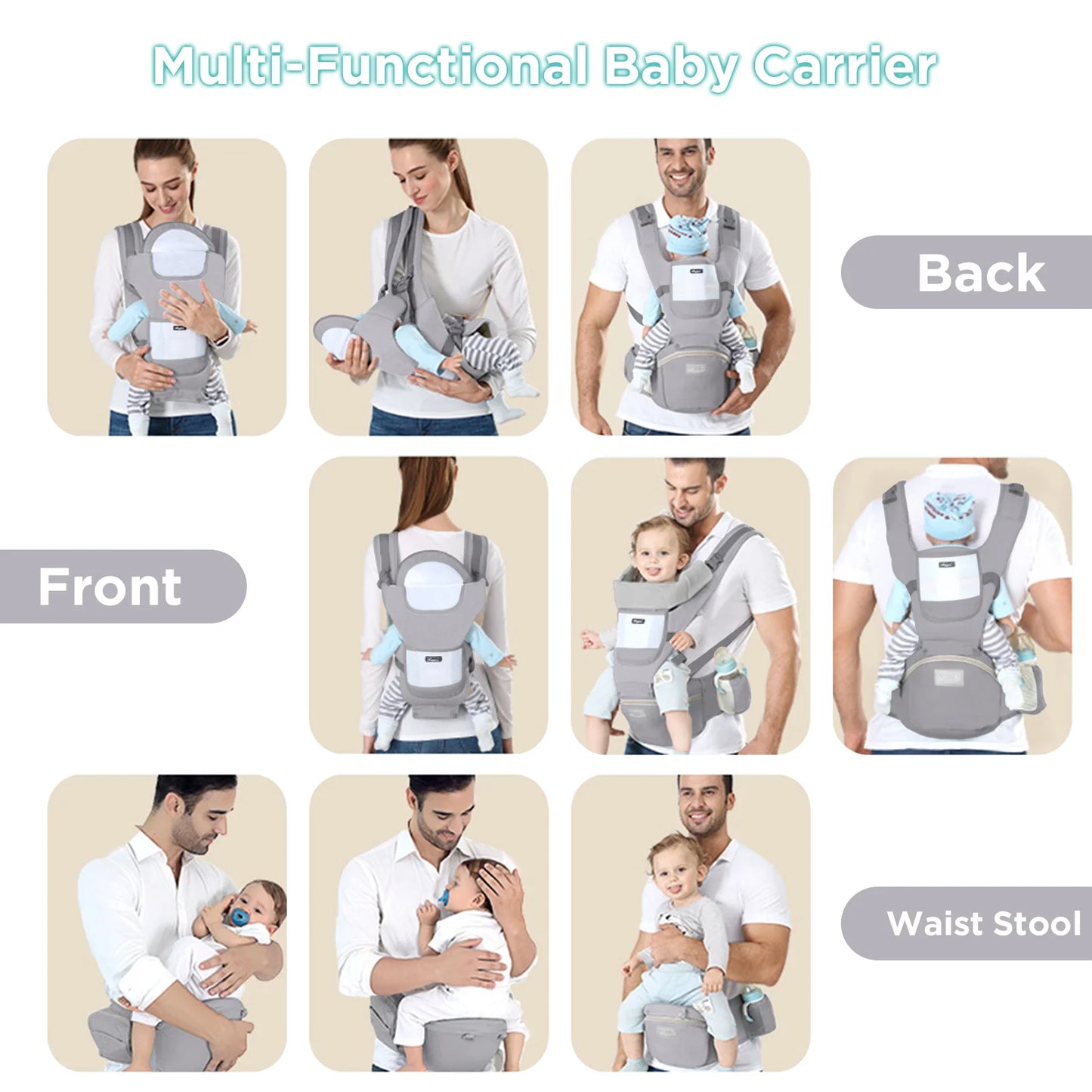 Ergonomic Baby Carrier Backpack Infant