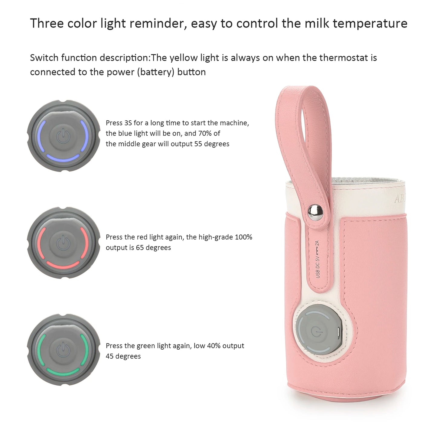 EfficiEent USB Milk Heat Keeper for Travel and Car Use