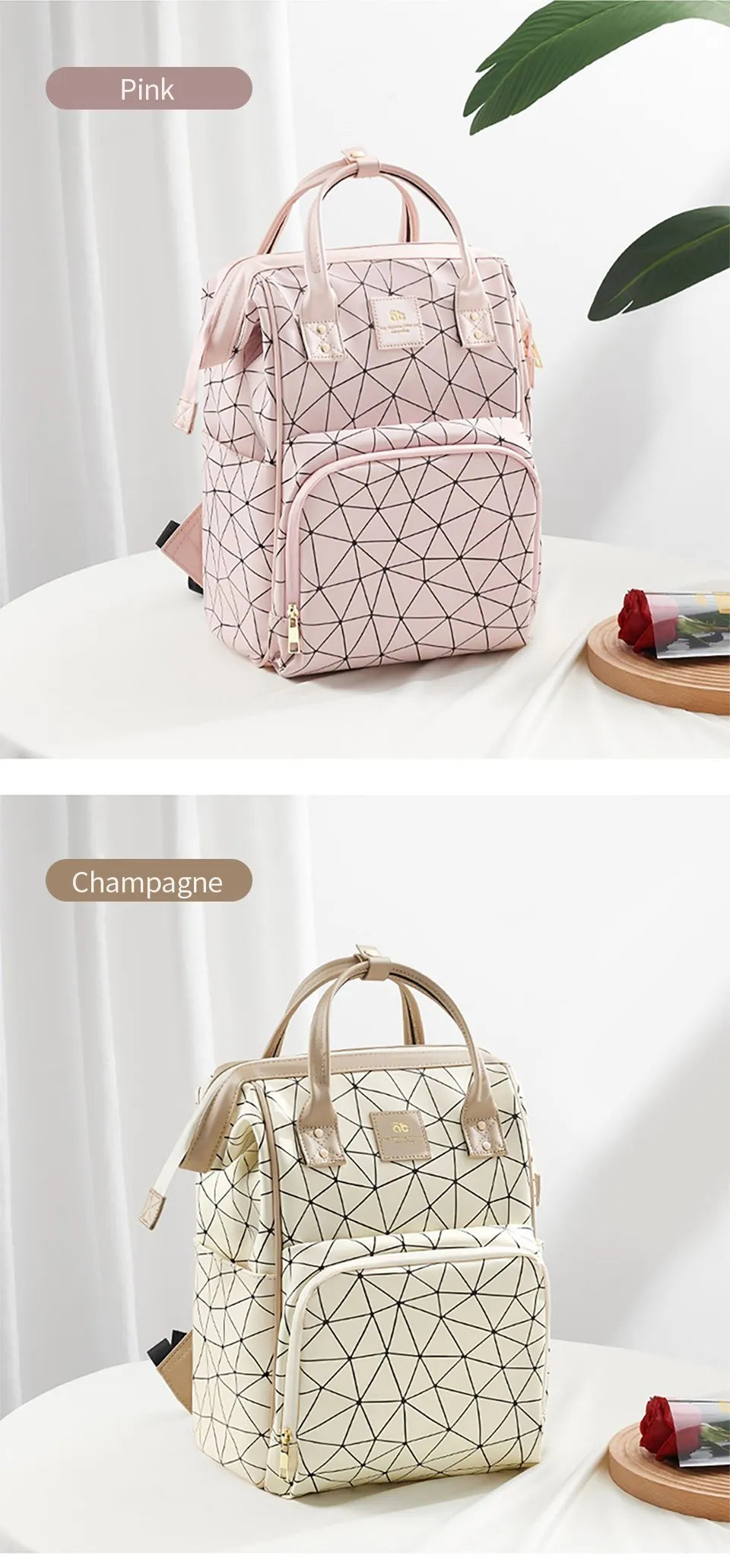 AIBEDILA Mommy Bag Impermeável USB Grande