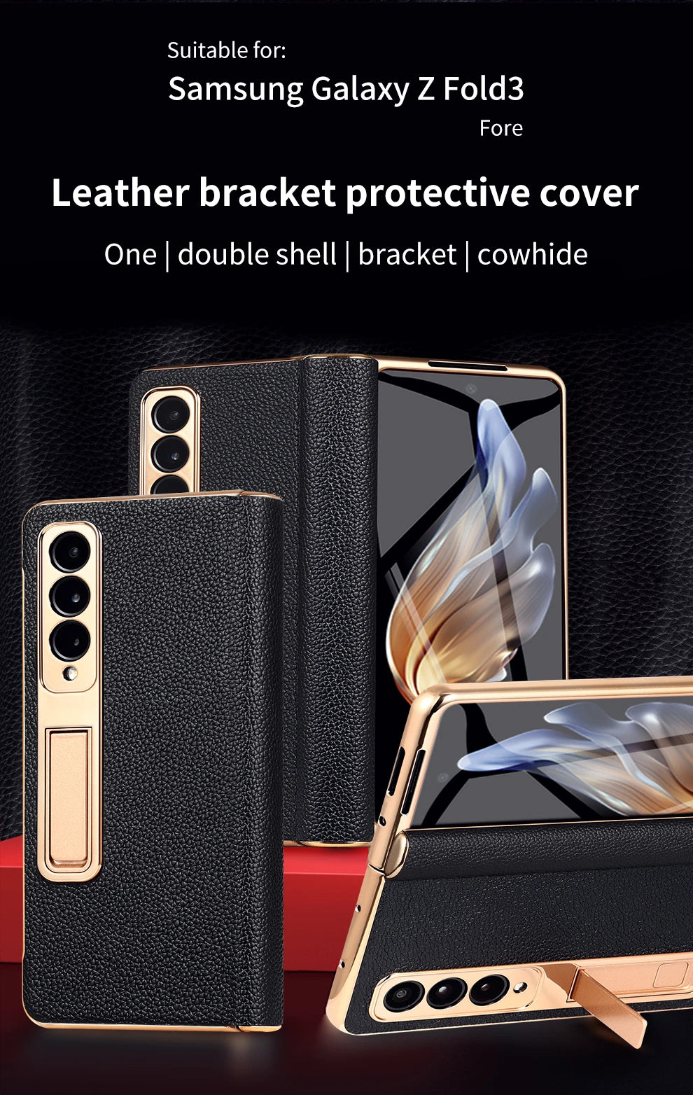 LANGSIDI Leather Case Leather for Samsung Galaxy Z Fold 6 5 4 3