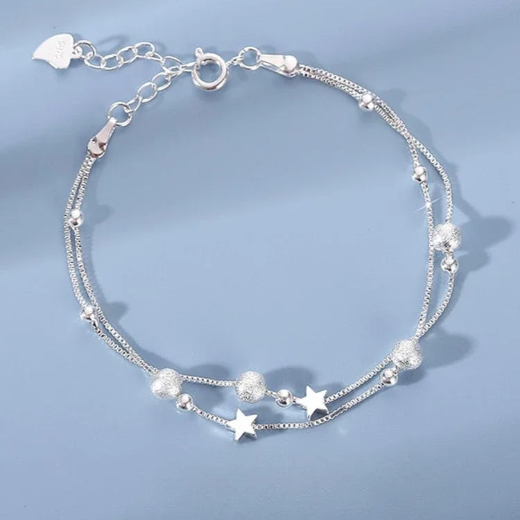 Luxury 925 Sterling Tree Leaf Bracelet for Women Fashion Designer