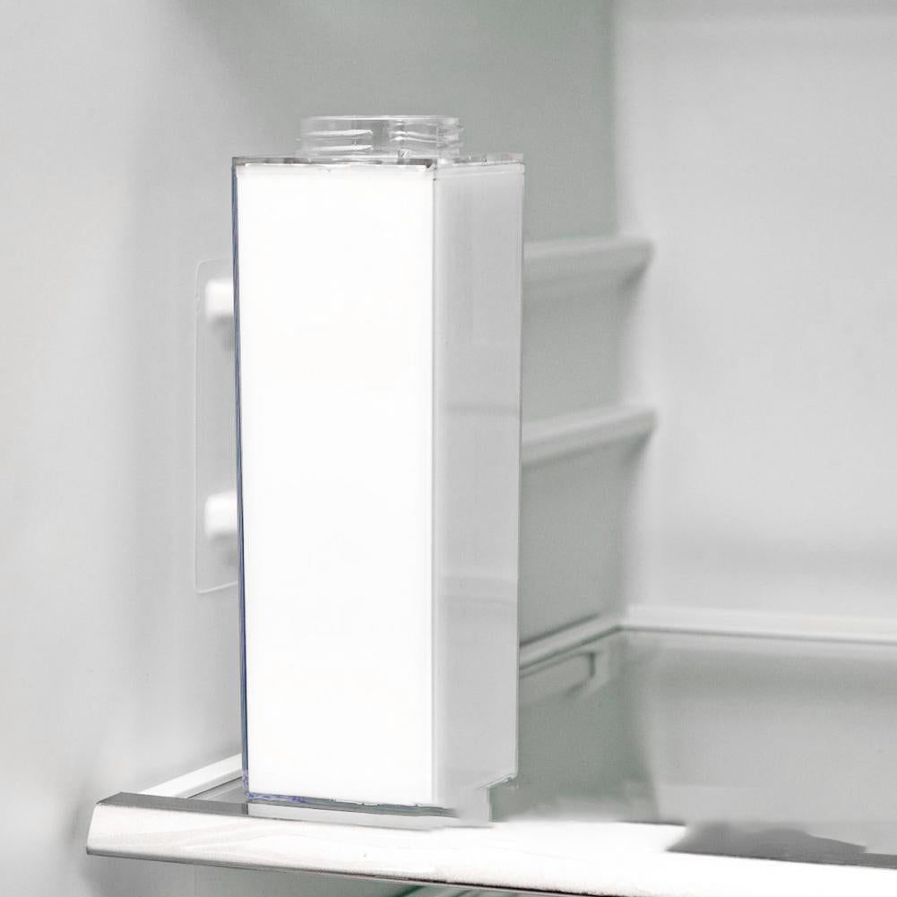 500/1000ml Water Bottle Transparent Large Capacity Square Milk