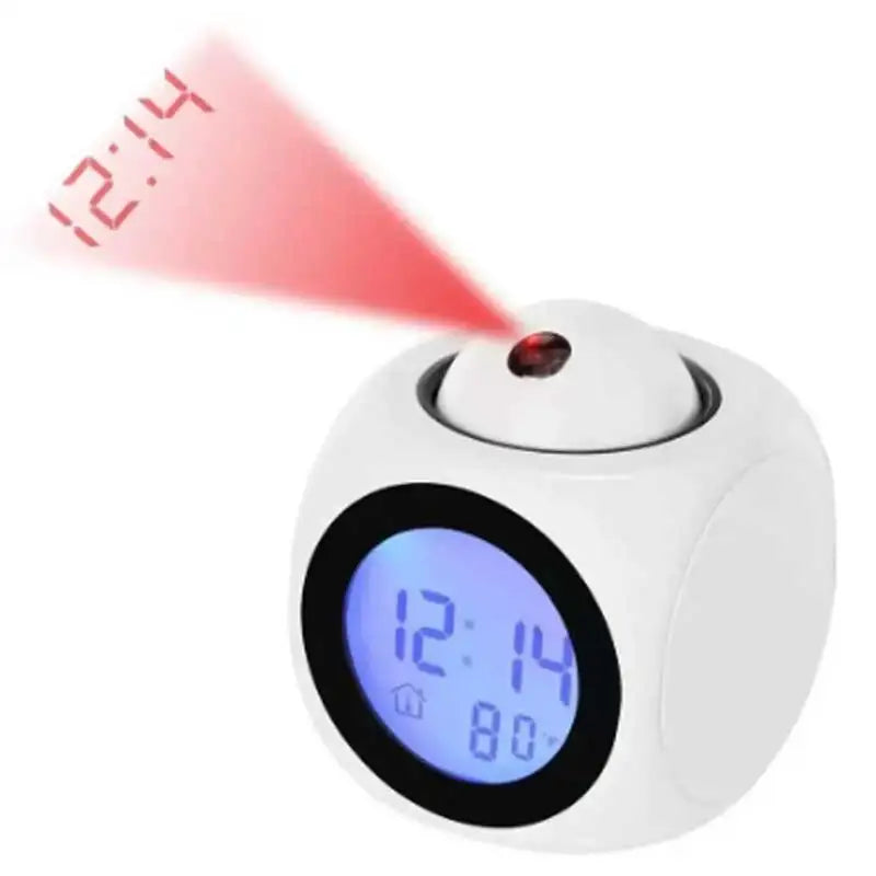 Multi-function Projection Chime Clock LED Light Projection