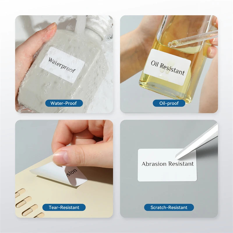 Label Printer Mini Bluetooth Sticker Maker Support Smartphones PC