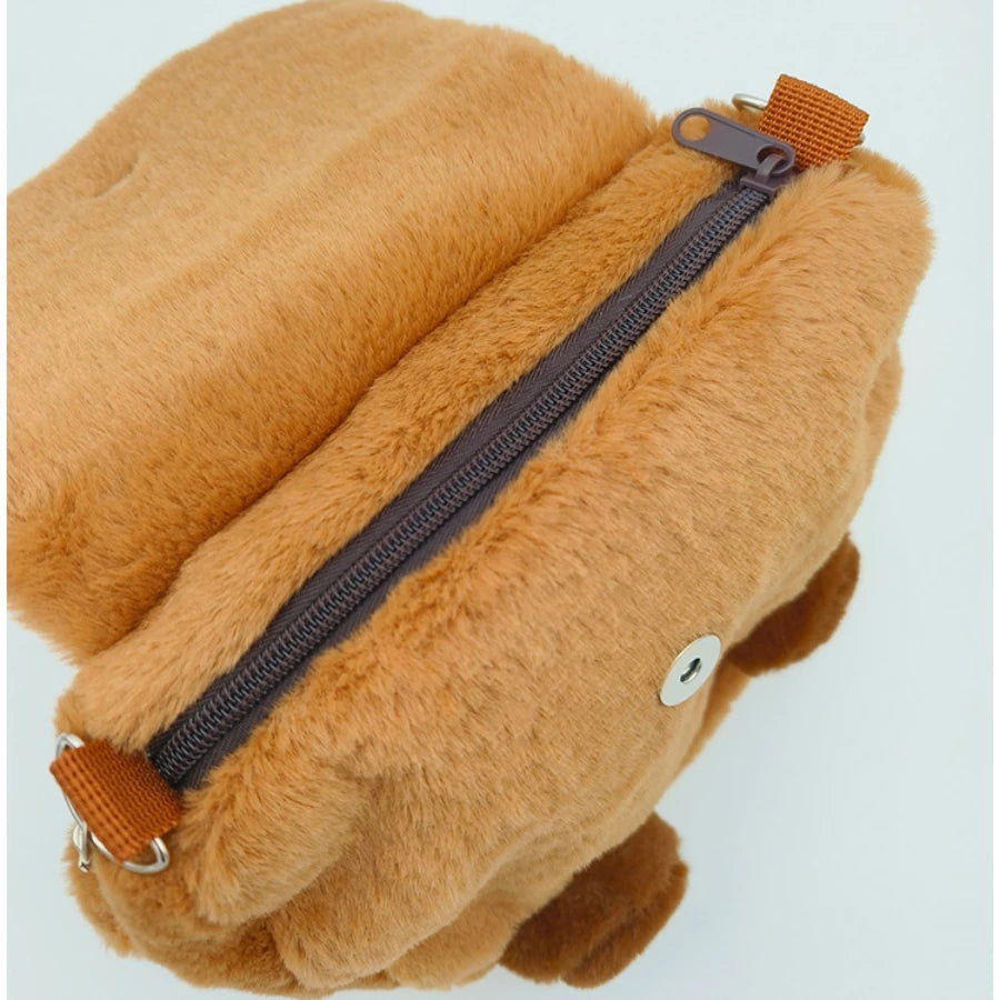 Capybara Plush Backpack Kawaii Fashion Plushie Doll Fur Pendant Children's