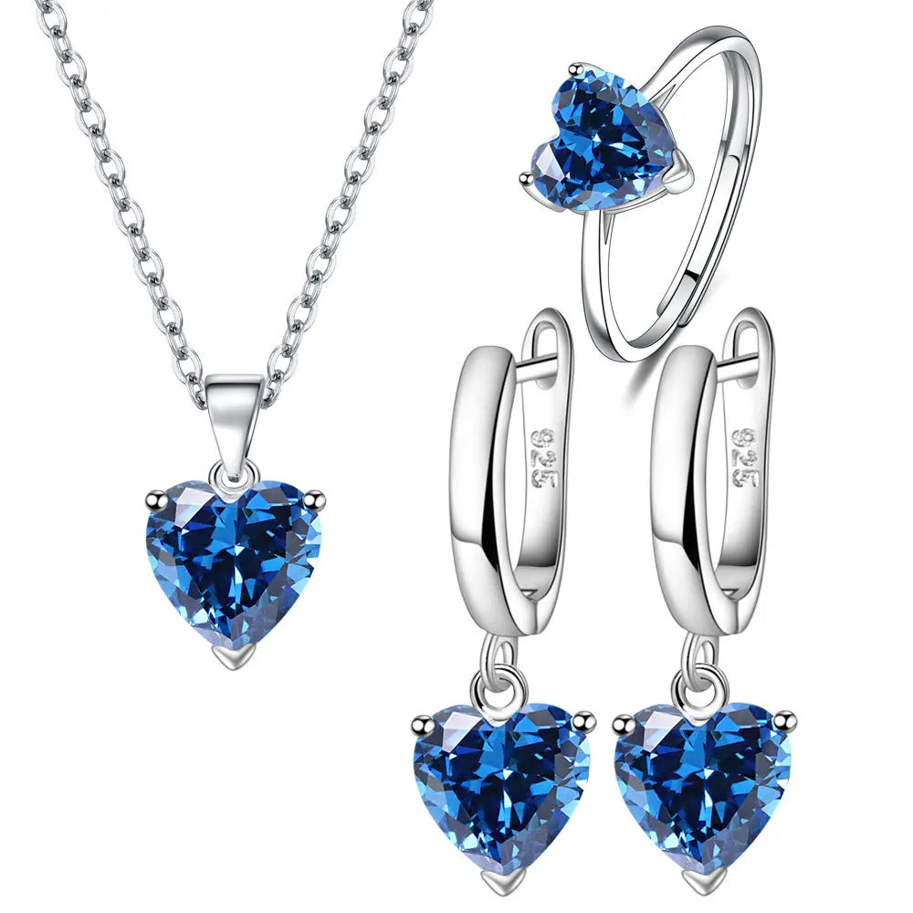 Elevate Your Elegance with Our 925 Sterling Silver Jewelry Set!