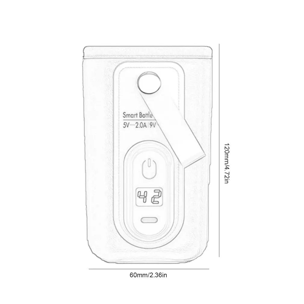 USB Charging Baby Bottle Warmer Bag Insulation Cover Heating Bottle