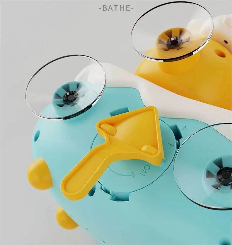 Juguete de baño para bebé, modelo de pato de nubes, lindo juego de natación en el agua.