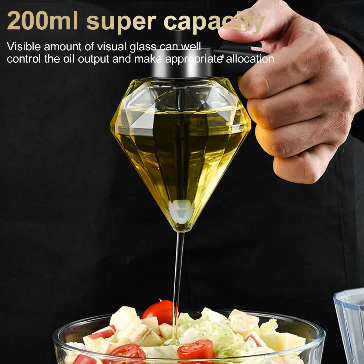 200ML No Drip Honey Dispenser with Stand